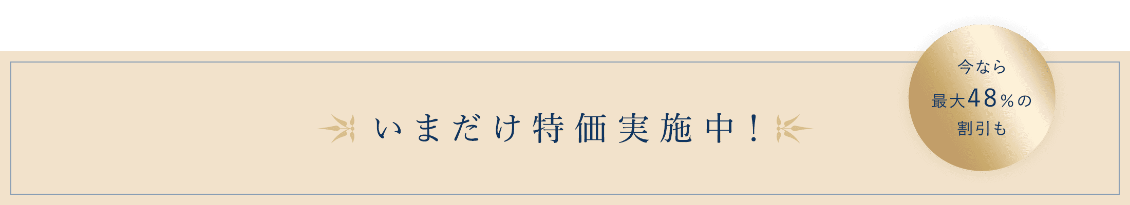 大感謝割引実施中！